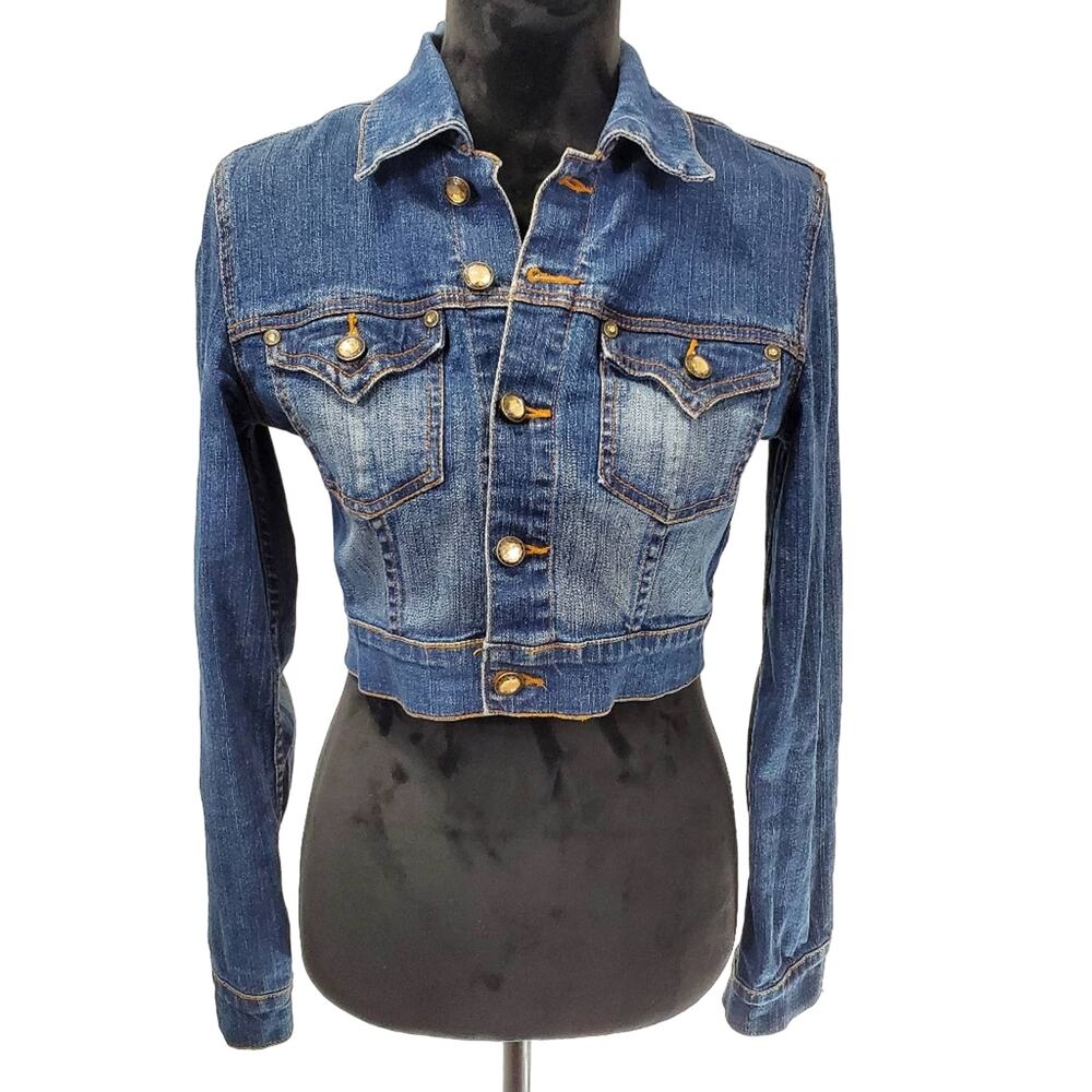 Mixit Women's Cropped Denim Jacket 2